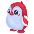 Neon Peppermint Penguin