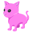 Neon Pink Cat