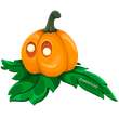 Neon Pumpkin Friend