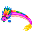 Neon Rainbow Dragon